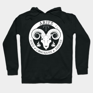 Savage Aries Zodiac Antisocial Astrology Hoodie